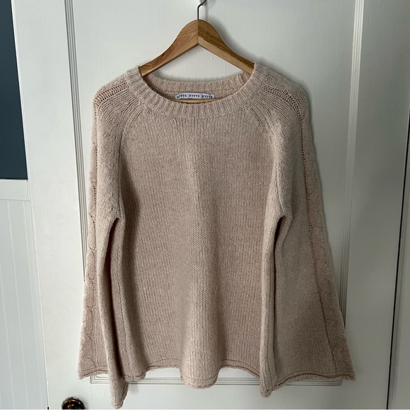 Women’s Hyfve Chunky Crewneck Sweater with Bell Sleeves - Picture 6 of 7